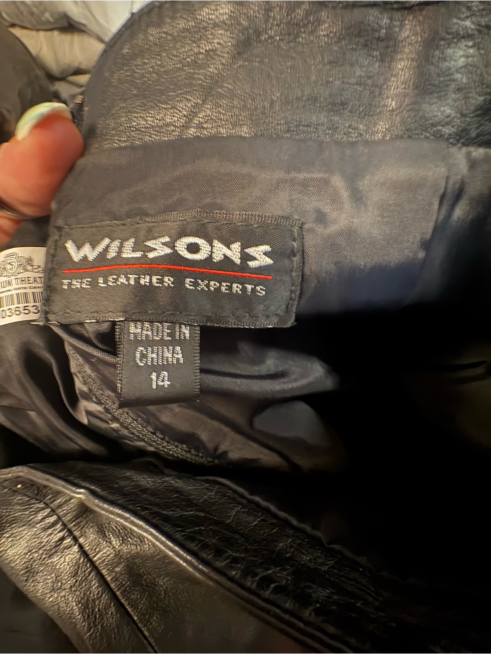 Wilson Black 100% Real Leather Pencil Skirt - Picture 5 of 7